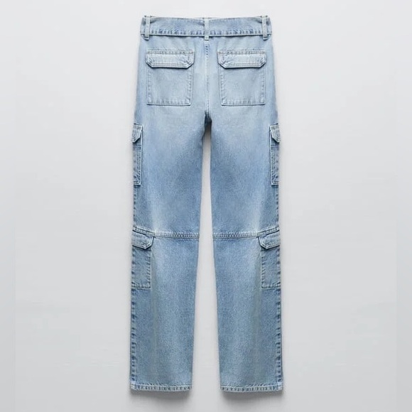 Zara cargo denim jeans - Picture 2 of 4